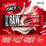 Warrior Raw Protein Bars – 12 x 75g High Protein Snack – High Fibre, Low Sugar – Ideal Meal Replacement or Healthy Nutrition Energy Snacks - Oat Bar Flapjacks – UK Made (Red Velvet Cake) (Pack of 2)