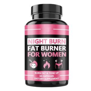 Night Time 𝐅𝐚𝐭 𝐁𝐮𝐫𝐧𝐞𝐫 for Women, Supplement with Relaxing Support, Sleep & Relaxing, Balanced Night Routine, 60 Capsules (1)