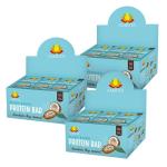 Amrita Nut Free Chocolate Chip Coconut Vegan Protein Bars (12 CT PK of 3) | 12g Plant-Based Protein Bar | Peanut Free, Gluten Free, and Dairy Free | Low Sugar, High Fiber, Healthy School-Safe Snacks