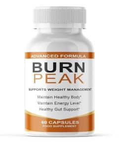 Burn Peak – Advanced Weight Management Support | Energy & Metabolism Booster | 60 Vegan Capsules | Made in The UK