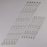 Replacement Part for TV 9 Lamps LED Backlight Strip for Samsung UE48H6200AK UE48H6230AK UE48H5570SS UE48H6200AW UE48H6240AK Bars Kit Television LED Band - (Size: Set Meal)