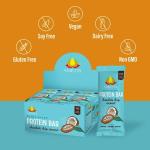 Amrita Nut Free Chocolate Chip Coconut Vegan Protein Bars (12 CT PK of 3) | 12g Plant-Based Protein Bar | Peanut Free, Gluten Free, and Dairy Free | Low Sugar, High Fiber, Healthy School-Safe Snacks