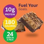 HMR Chocolate Peanut Butter & Iced Oatmeal Protein Bars, 24 Count Each | 10g Protein | Low Calorie, Nutritious Snack & Dessert | Supports Weight Maintenance | Tasty Meal Replacement or On-the-Go Optio