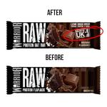 Warrior Raw Protein Bars – 20g Protein Per Bar – High Protein Snack Bars Multipack (12 or 24 Bars, 75g Each) – Low Sugar, High Fibre Breakfast & Meal Replacement Bar – Chocolate Brownie Flapjack