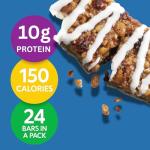 HMR Chocolate Peanut Butter & Iced Oatmeal Protein Bars, 24 Count Each | 10g Protein | Low Calorie, Nutritious Snack & Dessert | Supports Weight Maintenance | Tasty Meal Replacement or On-the-Go Optio