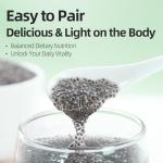 Chia Seeds | 800g / 1.76lb | PoetrySeptember, Meal Replacement, Appetite Suppressant | Ready-to-Eat for Drinks & Shakes 中国有机奇亚籽