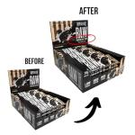 Warrior Raw Protein Bars – 20g Protein Per Bar – High Protein Snack Bars Multipack (12 or 24 Bars, 75g Each) – Low Sugar, High Fibre Breakfast & Meal Replacement Bar – Cookies and Cream Flapjack