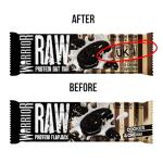 Warrior Raw Protein Bars – 20g Protein Per Bar – High Protein Snack Bars Multipack (12 or 24 Bars, 75g Each) – Low Sugar, High Fibre Breakfast & Meal Replacement Bar – Cookies and Cream Flapjack