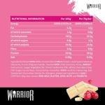 Warrior Raw Protein Bars 12 x 75g – High Protein Snacks, White Chocolate Cranberry – High Fibre Breakfast Bar, Low Sugar Meal Replacement Bars, Healthy Snacks On-the-Go, Rolled Oats Flapjack Multipack