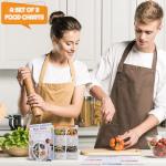 3 Piece Laminated Diabetic Food List and Meal Planner, Including Diabetes Meal Guide Food List and Diabetic Snacks for Healthy Life Habbit, 30 x 21cm