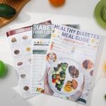3 Piece Laminated Diabetic Food List and Meal Planner, Including Diabetes Meal Guide Food List and Diabetic Snacks for Healthy Life Habbit, 30 x 21cm