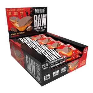 Warrior Raw Protein Bars – 20g Protein, Low Sugar