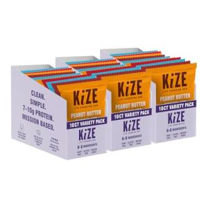 KiZE Energy Bars Variety Pack - 30 Count