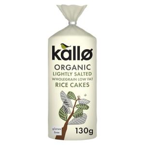 Kallo Organic Lightly Salted Wholegrain Rice Cakes