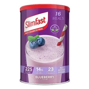 SlimFast Blueberry Meal Replacement Shake, 16 Servings