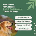 Natural Air-Dried Sausage Treats for Dogs