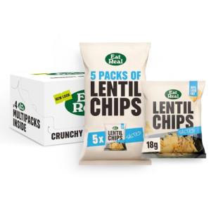 Eat Real Lentil Chips - Salted Vegan Crisps