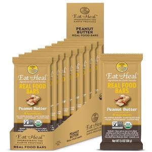 Organic Vegan Peanut Butter Protein Bar - Low Sugar