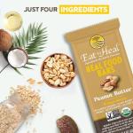 Organic Vegan Peanut Butter Protein Bar - Low Sugar