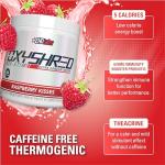OxyShred Non-Stimulant Pre Workout Powder - Raspberry Kisses