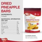 Tropgo 100% Dried Pineapple Bars - 8 Pack