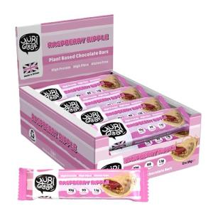 YuBi Raspberry Ripple Protein Bars - 12 Pack