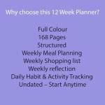 Bloomingorgeous 12-Week Weight Loss Journal & Planner