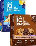IQBAR Plant Protein Bars - Keto, Vegan, Low Sugar