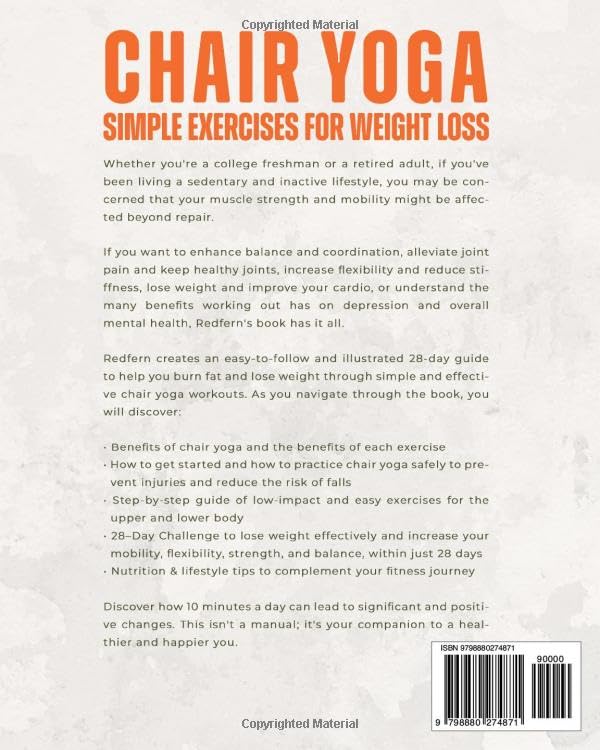 Chair Yoga: Illustrated Guide for Weight Loss in Seniors