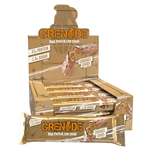 Grenade High Protein Bar - Caramel Chaos, 12-pack