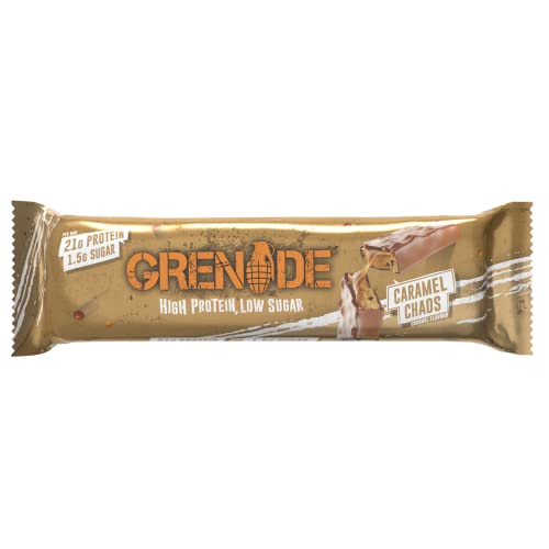 Grenade High Protein Bar - Caramel Chaos, 12-pack