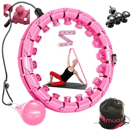 Muash Weighted Hula Hoop Set for Adult Fitness