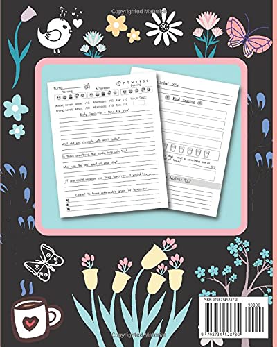 Positive Mental Health Journal & Wellbeing Log Book: I Can And I Will Watch Me - Set Goals, Track Moods, Anxiety, Energy, Sleep & Even Log Food Intake.