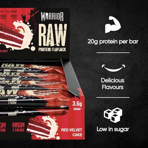 Warrior Raw Protein Flapjacks - Red Velvet Cake