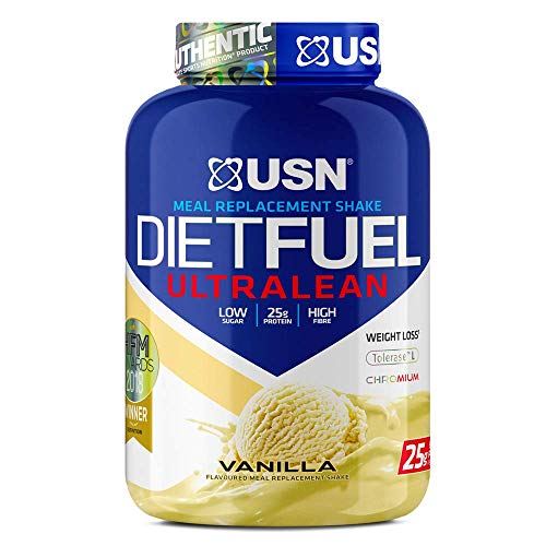 USN Diet Fuel UltraLean Vanilla 1KG: Meal Replacement Shake, Diet Protein Powders for Weight Control and Lean Muscle Development