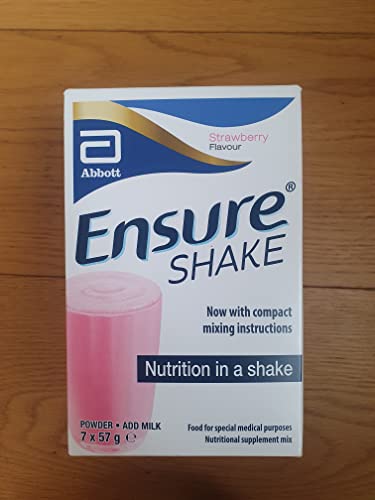 Ensure Shakes Sachets, Strawberry, 57 g, Pack of 7