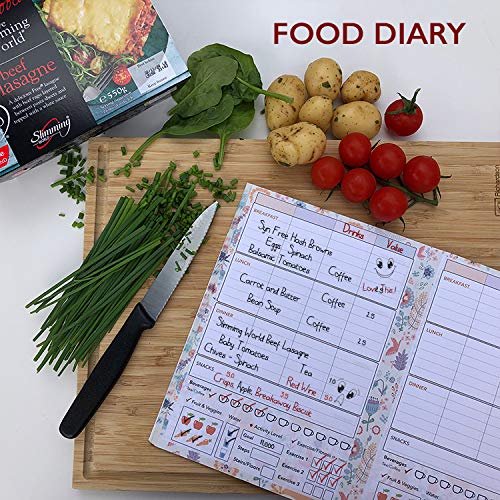 A5 Slimming Diary, Diet Diary, Food Log Journal, Slimming Club, Fill In Your Own Text, Seasonal E