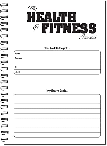 Cherry 12 Week Health and Fitness Journal/Food and Exercise Tracker Wirobound with Fruit & Flower Cover on Premium 120gsm Paper A5 (210 x 148 millimetres) 55 Double Sided Sheets per Book