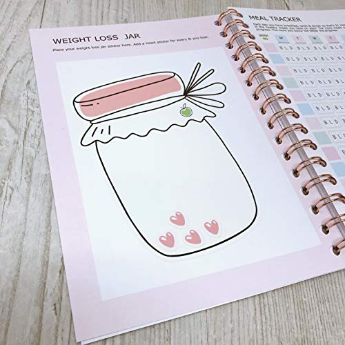 13 Wk Slimming World Food Diary Compatible Diet Planner Notebook Journal - SW Pastel 1 -ThankYourself Peach
