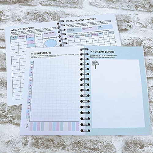 13 Wk Slimming World Food Diary Compatible Diet Planner Notebook Journal - SW Pastel 1 -ThankYourself Peach
