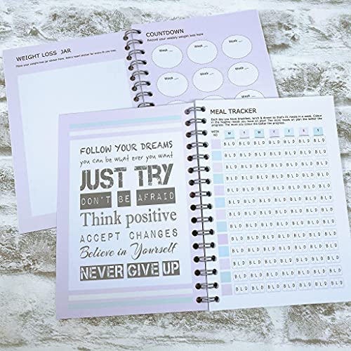 13 Wk Slimming World Food Diary Compatible Diet Planner Notebook Journal - SW Pastel 1 -ThankYourself Peach