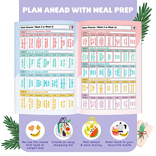 Slimming World Compatible 3 Month Food Diary New Year 2023 Diet Journal Planner Weight loss Buddy Pages (Spacious - SW)