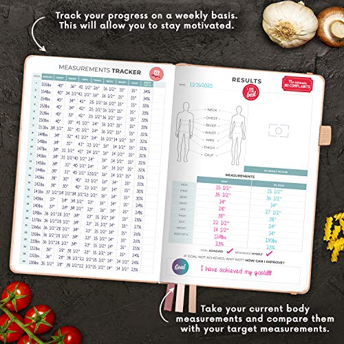 Clever Fox Food Journal - Daily Food Diary, Meal Planner to Track Calorie and Nutrient Intake, Stick to a Healthy Diet & Achieve Weight Loss Goals. Undated - Start Anytime. A5, Hardcover - Pearl
