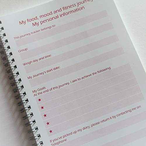 SW Slimming Diet Healthy Food Mood Fitness Tracker Journal Log Book Diary Full Colour | Slimming World Compatible 12 Week (A5)