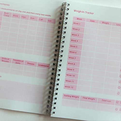 SW Slimming Diet Healthy Food Mood Fitness Tracker Journal Log Book Diary Full Colour | Slimming World Compatible 12 Week (A5)
