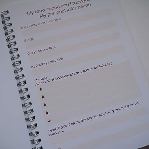 SW Slimming Diet Healthy Food Mood Fitness Tracker Journal Log Book Diary Full Colour | Slimming World Compatible 12 Week (A5)