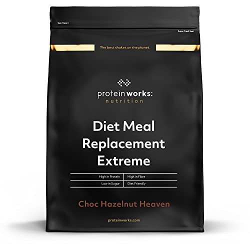 Protein Works - Diet Meal Replacement Extreme Shake | 200 Calorie Meal | High Protein Meal | Supports Weightloss | 16 Servings | Choc Hazelnut Heaven | 1kg