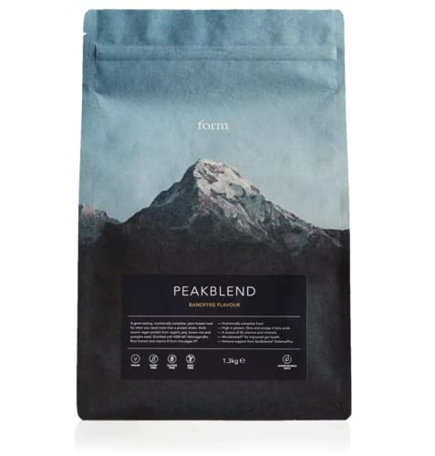 Form Peakblend - Vegan Meal Replacement - 34g of plant based protein per serving - Nutritionally complete | 26 vitamins & minerals | No artificial flavours, no artificial sweeteners (Banoffee)