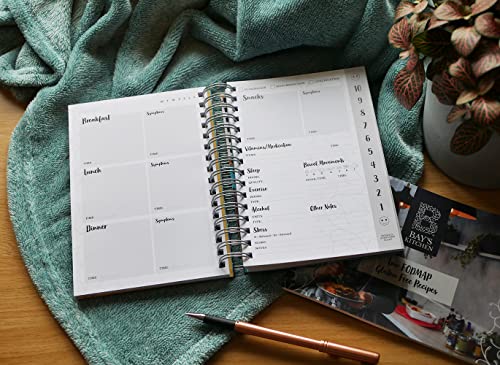 Bay's Kitchen Food & Symptom Diary, daily journal and log for recording food and meals, tracking allergies, symptoms and influences on your health (A5 sized)