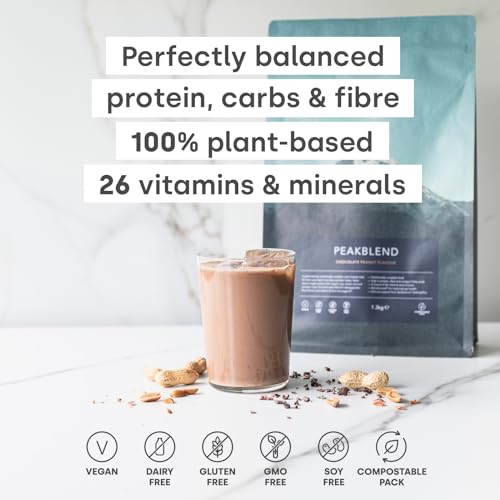 Form Peakblend - Vegan Meal Replacement - 34g of plant based protein per serving - Nutritionally complete | 26 vitamins & minerals | No artificial flavours, no artificial sweeteners (Banoffee)